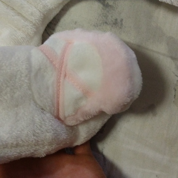 baby girls white fleece monkey bars onesie nwt - Picture 15 of 17